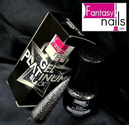 GEL PLATINUM NEGRO FANTASY NAILS