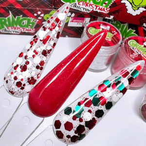 COLECCION GRINCH CHRISTMAS ROJO 3pz
