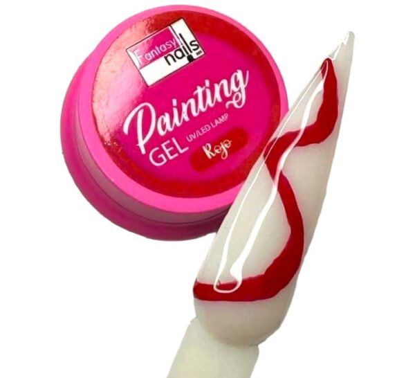 GEL PAINTING RED FANTASY NAILS
