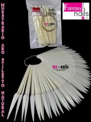 MUETRARIO STILETTO NATURAL FANTASY NAILS
