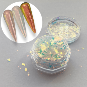 EFECTO FLAKE ARCOIRIS (camaleon) FANTASY NAILS