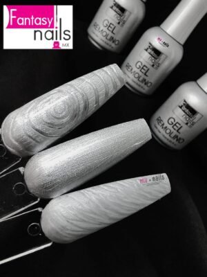 GEL REMOLINO 5D PLATA FANTASY NAILS
