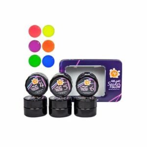 SPIDER GLOW Paq Gel 6pzs 7ml c/u NUEVO