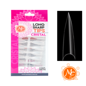 Tips Long Sharp 200 pz Transparente