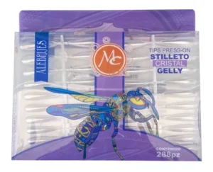 Tips Press On Stilleto Cristal GELLY 288 Pz NUEVO