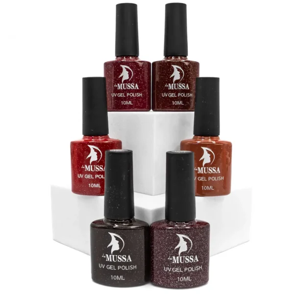 Gel semi permanente Le Mussa - Gama Terra Glitter
