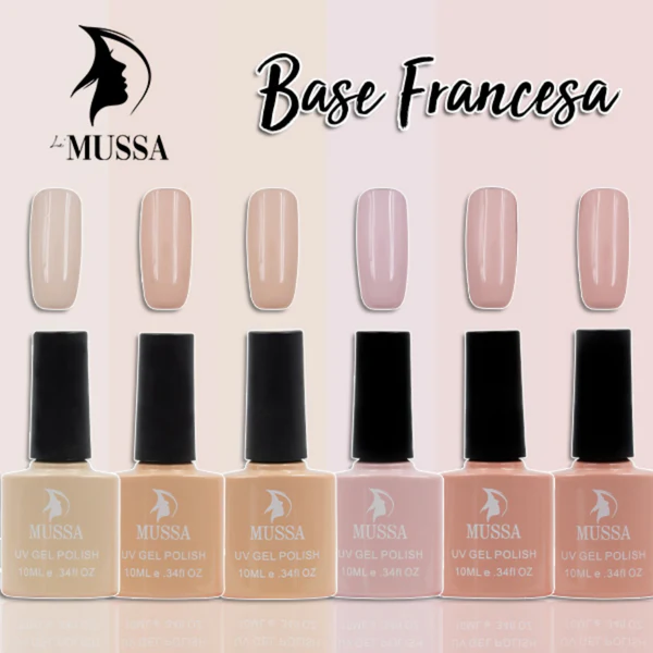 Gel semi permanente Le Mussa - Gama Base Fransesa